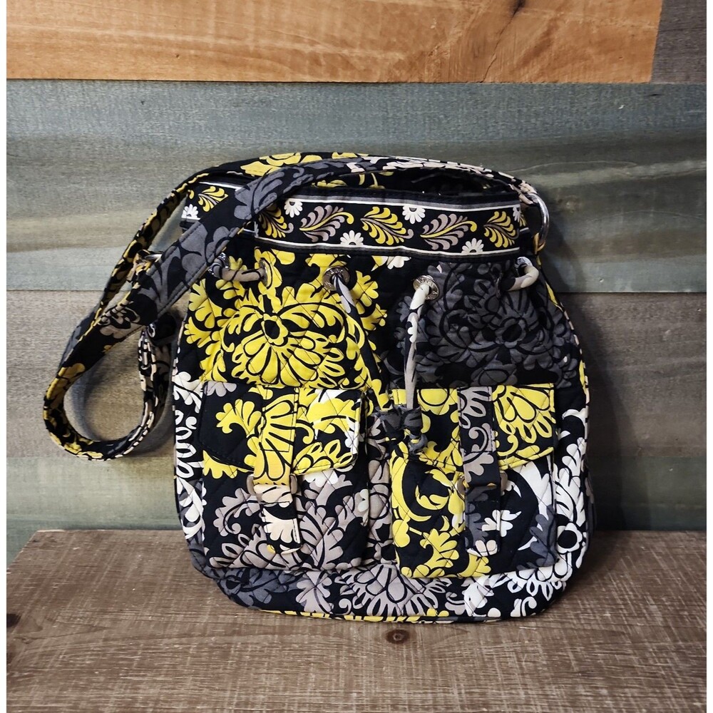 Vera Bradley Sun Valley Bucket Bag - Retired Floral Drawstring Purse